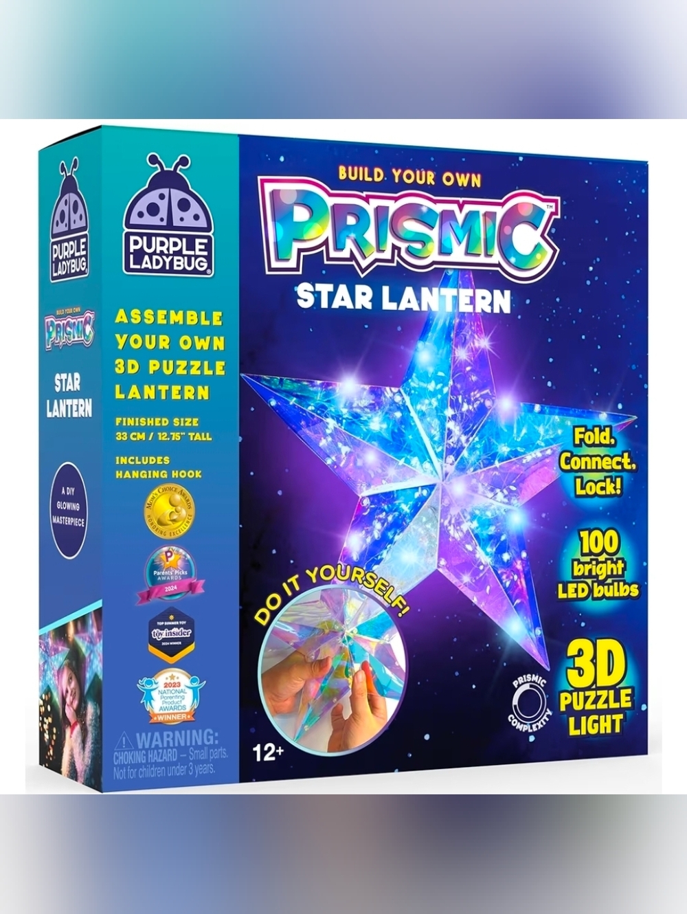 PURPLE LADYBUG Prismic Star Lantern Craft Kit - Room Light Decoration, Gifts